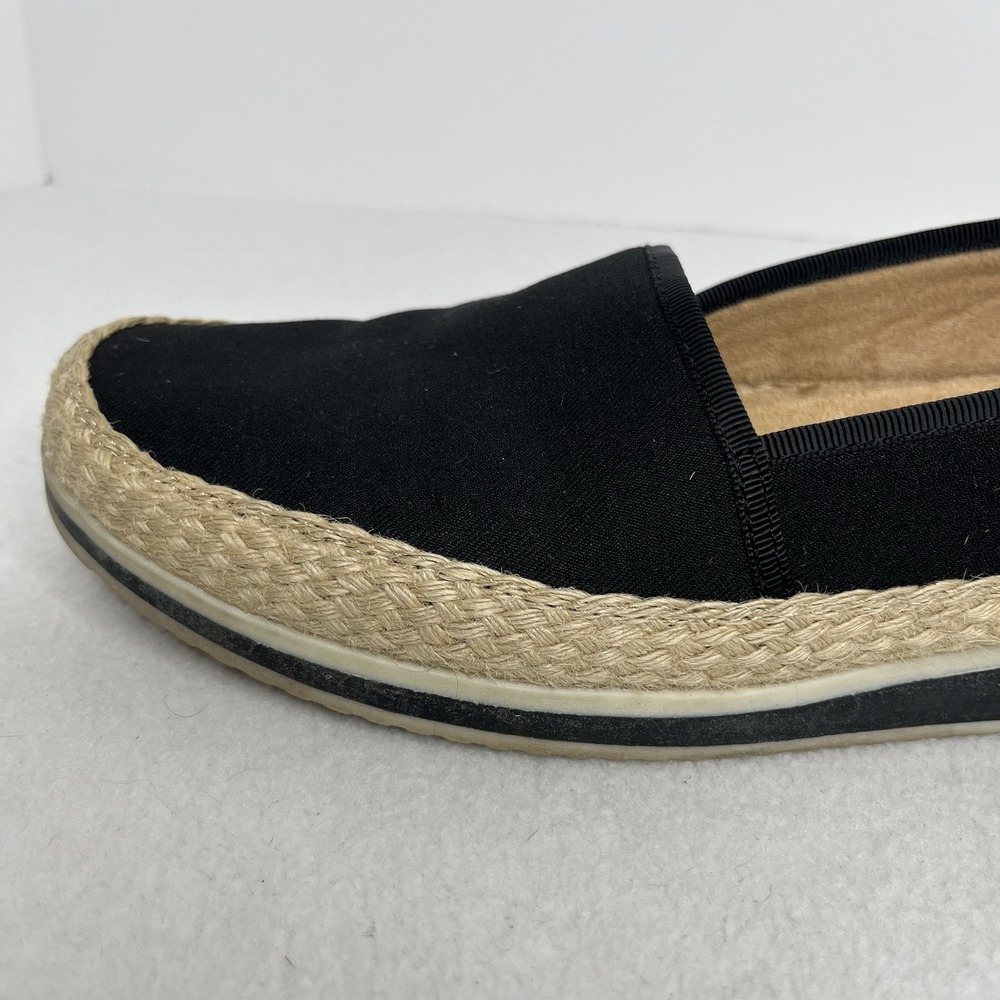 Naturalizer Loafer Women Slip On Casual Espadrille Flats Shoes 10 M Black - Picture 6 of 11